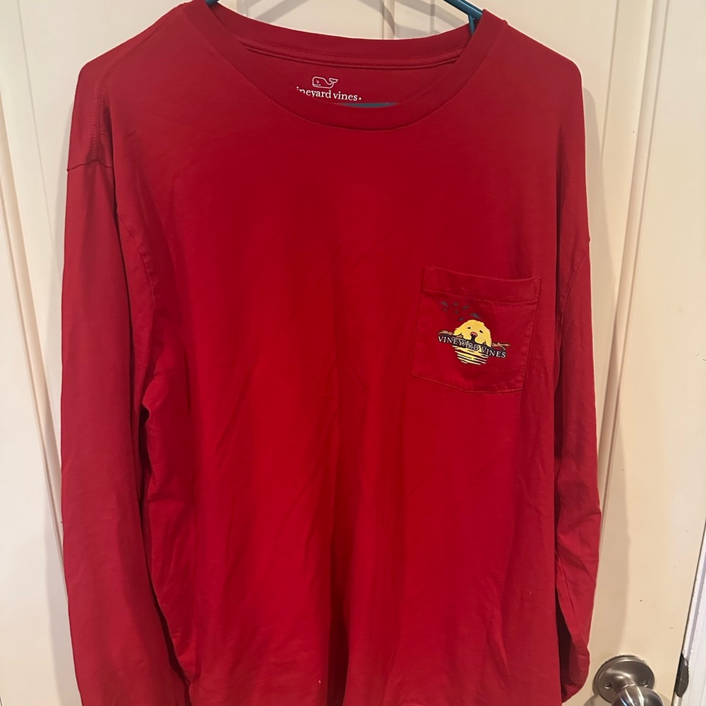 Vineyard Vines L/S Tee - Men’s XXL - Red